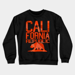 California Republic Bear (spicy red version) Crewneck Sweatshirt